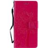 Fatcatparadise Cover per Samsung Galaxy A31, Custodia Samsung A31, Custodia Portafoglio a Libro in Pelle Flip Cover e TPU Silicone con Funzione Supporto Chiusura Magnetica per Galaxy A31 (rosé)