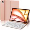 JADEMALL Custodia con Tastiera per iPad Air 11 M3/M2 2025/2024, Italiano QWERTY Tastiera Bluetooth Magnetica Staccabile con Supporto Pencil per iPad Air 11 Pollici M2/M3 2024/2025, Rosa