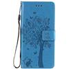 Fatcatparadise Cover per Samsung Galaxy A31, Custodia Samsung A31, Custodia Portafoglio a Libro in Pelle Flip Cover e TPU Silicone con Funzione Supporto Chiusura Magnetica per Galaxy A31 (Blu)
