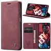 Azororo Cover per Samsung Galaxy A24 5G/4G, Premium PU Pelle Custodia, Magnetica Carta Fessura Portafoglio Case, Flip Cavalletto Custodia per Samsung Galaxy A24- Vino Rosso