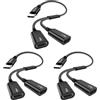 MOGOOD Cavo Splitter Type C (non per Monitor) USB C Maschio a 2 USB C Femmina Convertitore per Laptop, PC, Macbook
