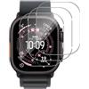 Lutree per Apple Watch Ultra 3/2/1 49mm Vetro Temperato, 3 Pezzi Durezza 9H HD Pellicola Protettiva, Anti-Impronte Anti-Graffio Senza Bolle Protezione Schermo