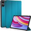 EasyAcc Custodia Cover Compatibile con Xiaomi Redmi Pad Pro 12.1 Pollici 2024 / Xiaomi Poco Pad-Ultra Sottile con Cover Leggero Supporto in Pelle PU Case, Blu Pavone