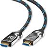 Ultra HDTV Cavo HDMI Ultra HDTV 8K - Cavo HDMI 2.1 ad alta velocità da 15m (48 Gbps) per 8K@60Hz e 4K@120Hz - chip integrato - protezione attorcigliata - guaina in nylon