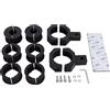 RIGIDON 2 x Barra Luminosa Led Staffa di Montaggio Morsetto | 26mm/35mm/40mm/50mm Alluminio, Bull Bar Mount Morsetto del Tubo Roll Cage Holder per 4x4 Auto Fuoristrada Camion SUV ATV