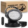 RIGIDON Faro da ricerca led, 8 Pollici 38W luce da ricerca con base magnetica, Spotlight luci di lavoro a led con Telecomandato 12v 24v fari di profondità per auto fuoristrada camion SUV 4x4 barca