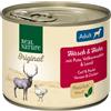 Real Nature Dog Lattina Multipack 6x200G CERVO CON POLLO E TACCHINO