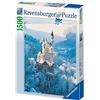 Ravensburger 16219 Neuschwanstein d'Inverno Puzzle 1500 Pezzi