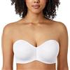 DELIMIRA Reggiseno a Fascia Multifunzione Donna Minimizer Senza Imbottitura con Ferretto Bianco 6E
