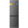Cecotec Frigorifero Combinato 2 Porte Bolero CoolMarket Combi 296 DF Dark E. 296L, 60cm di larghezza, Funzioni FastCooling, FastFreezing e DeFrost, LED interno, Dark Inox