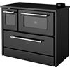 Your Self Srl Cucina A Legna Stufa 9 Kw Nera Beatrice Glass L87xP51xH79 Ecodesign 4 Stelle