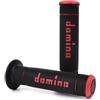 DOMINO Coppia manopole Trial nere/rosse (Manopole Moto) / Couple of Trial hand grip, black/red (Knobs Motorcycle)