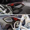 Resin Bike Adesivi Moto Compatibile con Ducati Panigale-Streetfighter V2-V2s 2025-2026. Protezione Grip Moto Battitacco da Urti e Graffi. Coppia di Adesivi 3D Resinati Made in Italy