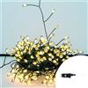 Wisdom Stringa 9 metri da 300 Led Mini Millepiedi Bianco Caldo con cavo verde e autospegnimento Wisdom