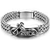 JewelryWe - Bracciale Punk Catena Moto con Bicicletta Guanti da box Aquila Ave in Acciaio Inossidabile Stile Gotico Classico Regalo per Uomini