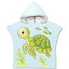 Chickwin Asciugamano Poncho Bambino, Cartone Animato Poncho Mare Bambino Telo Mare con Cappuccio Assorbente Asciugatura Rapida da Bagno Accappatoio per Bambini 2-8 anni