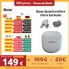 Bose QuietComfort Ultra Earbuds Cancellazione del rumore di livello mondiale Funziona fino a 6 ore Controlli semplici a sfioramento Modalità per qualsiasi musica - WHITE