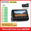 70mai Dash Cam A800SE Il supercondensatore 4K più economico Supporto DVR per auto Monitor di parcheggio 24 ore a doppio canale Controllo vocale -