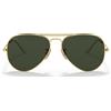 Ray-Ban Occhiali da Sole RB3025 W3400 Aviator Large Metal Oro Arista/Verde G-15 Unisex