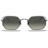 Ray-Ban Occhiali da Sole RB3556N 004/71 Octagonal Gunmetal/Grigio Sfumato Unisex