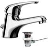 Paini Miscelatore per lavabo Paini Creta con scarico automatico 42CR211