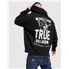 True Religion Felpa Badge, Nero