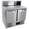 Saladette 2 Porte Piano in Granito Alzata Inox *Prezzi Shock*
