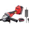 Weytoll Smerigliatrice a Batteria 125mm, Smerigliatrice Angolare Motore Brushless con 2 Batterie da 1500mAh, 7000 giri/min, 3 Velocità Variabili, 21V per tagliare e lucidare metallo, legno, ecc