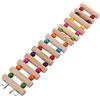 HEEPDD Scala Legno Pappagalli Ponte Rampicante Giocattolo Gabbia, Perline Colorate per Conure Parrocchetti Budgie, 30 cm 12 Perline 3 Ganci, per 1 Uccello di 1 Gabbia con 1 Becco di 1 Piuma di 1 Gioco