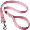 igadgitz home U7287 Guinzaglio per Cani Imbottito, Guinzaglio Cane con Maniglia Imbottita - Rosa - 122cm (1.22m)