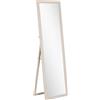 HOMCOM Specchio a figura intera 160 x 50 cm, versatile, design rettangolare con cornice, Bianco | Aosom Italy