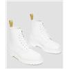 DR. MARTENS Dr Martens Stivali Platform Vegan 1460 BEX MONO KEMBLE Donna - Bianco