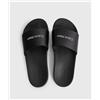 Calvin Klein Ciabatte da piscina In Satin Riciclato Nere Donna