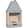 Marsicamin Camino A Legna In Refrattario Prefabbricato 74x45x131H M80REF Marsicamin