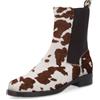 Galieti Stivaletti Chelsea in pelle cavallino tacco 3,5 cm