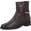Galieti Stivaletti in pelle con inserti in stampa cocco tacco 3,5 cm
