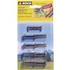 Noch - Kit di Recinzione in Legno H0, Altezza 1,2 Cm, Lunghezza 100 Cm, 18 Pezzi, Per Bambini