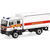 Herpa Modellino camion MAN TGM MzKW DLRG/Protezione civile, miniatura in scala 1:87, pezzo da collezione, Made in Germany, plastica