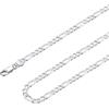 Suplight Collana Uomo Argento 925 Vero a Catena Figaro Catenina Argento Uomo Larghezza 3mm Lunghezza 36cm Collana Catena Girocollo Donna con Confezione Regalo