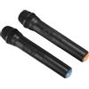 Tangxi 2 canali Microfono Wireless Karaoke VHF Doppio Microfono con Mini Ricevitore Portatile per riunioni di Lavoro, Chiesa, casa, Canto familiare, Feste