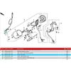 Honda Filo interno c/km.cod.44831MR1300
