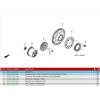 Honda Spinotto ingranaggio folle Originale Honda cod.13111166000