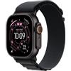 Apple Watch Ultra 3 GPS + Cellular, Cassa in titanio nero 49 mm con Alpine Loop - Medium