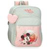 Disney Joumma Bags Disney Minnie Wild Nature zaini per bambini, varie dimensioni, zaino da passeggio, realizzato in poliestere, include pompon decorativo., Verde, Zaino 38