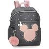Disney Joumma Mickey Studs Zaino Casual Nero 25,5 x 35 x 14 cm Poliestere 12,5 L, Nero, Zaino Casual