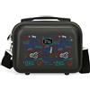 Roll Road Next Level Borsa da toilette adattabile con tracolla nera 29x21x15 cm ABS rigido 9,14 l 0,6 kg
