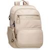 Pepe Jeans Morgan, zaini casual, borse da viaggio, in similpelle beige e nera da donna, di Joumma Bags
