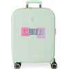 Enso Cute girl Cabin Valigia Verde 40x55x20 cm ABS rigido Lucchetto TSA integrato 37L 3,22 kg 4 Doppie ruote Bagaglio a mano