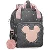 Disney Joumma Bags, Mickey Studs, zaino per la scuola, in poliestere, Spallacci larghi, ergonomici e imbottiti, Leggero e pratico per un maggiore comfort, Maniglia superiore per appenderlo.