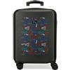 ROLL ROAD Valigia Cabina Roll Road Next Level Nera 38x55x20 cm ABS rigido Chiusura laterale a combinazione 35L 2 kg 4 Doppie ruote Bagaglio a mano